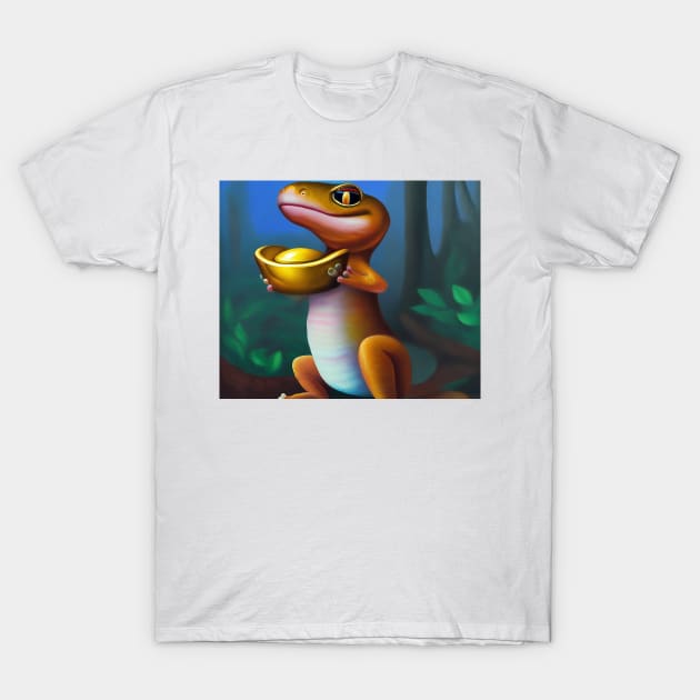 Gecko wealth T-Shirt by cloudart2868